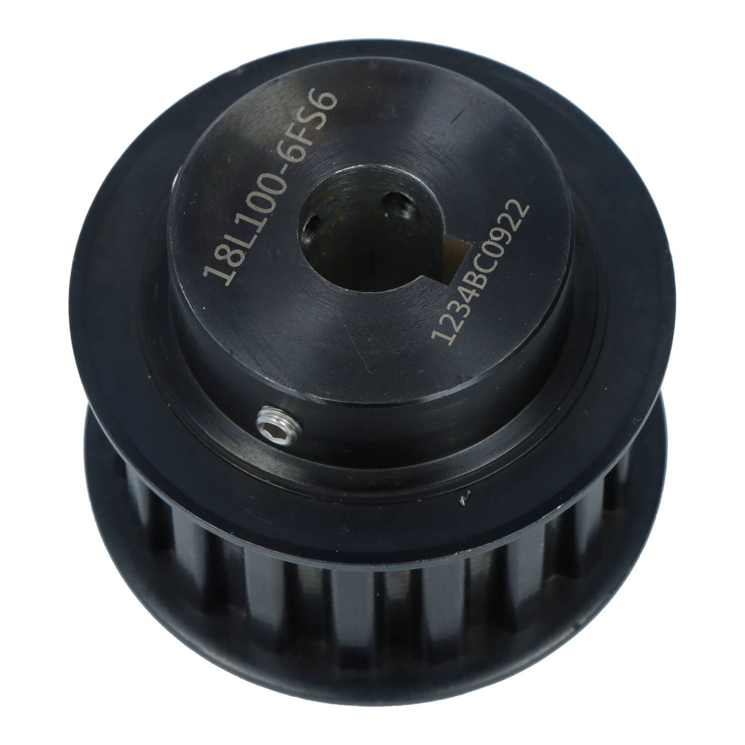Pulley Gearbelt, 3/8" Pitch, 1" Wide, 18 T, 14mm Bore, MDF