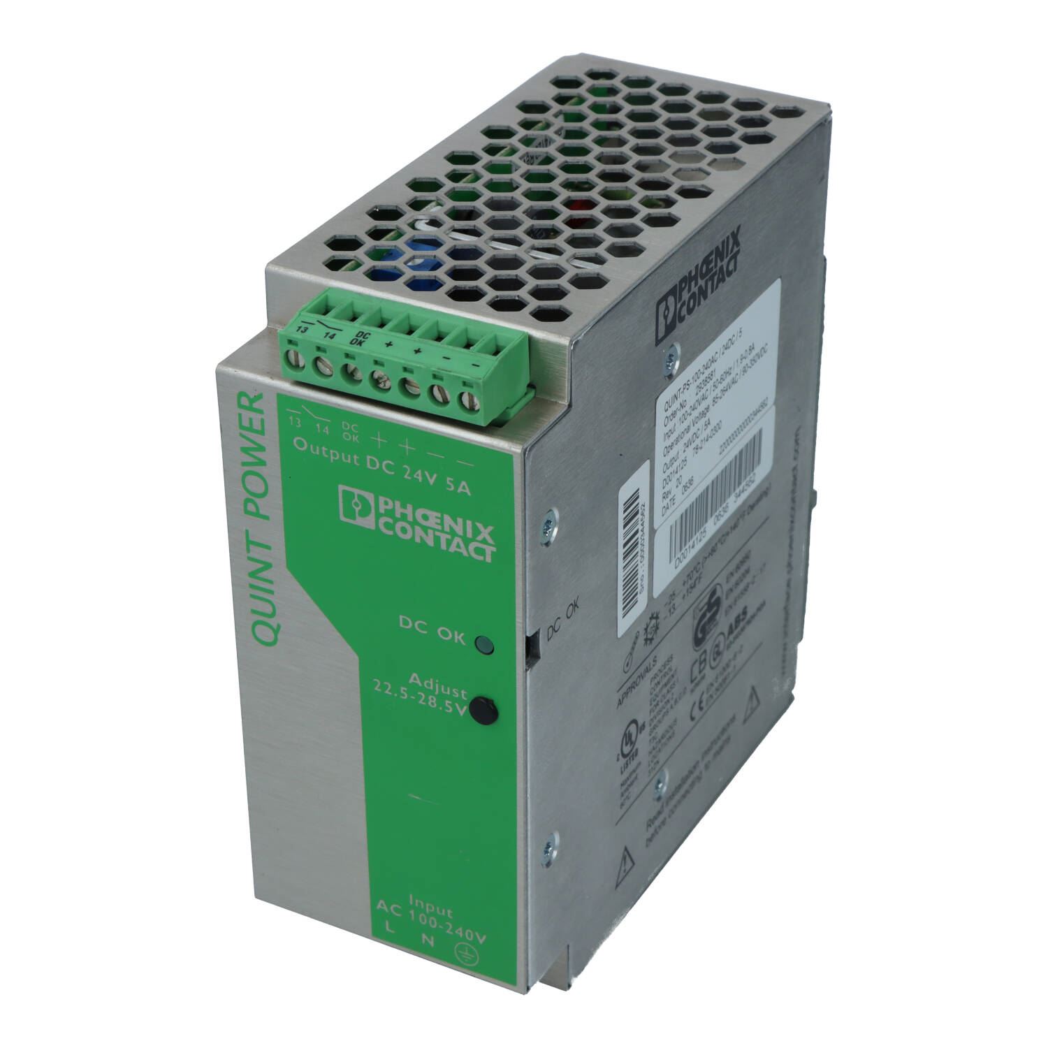 Power supply AC-DC 24V/5A@60C (Refurb)