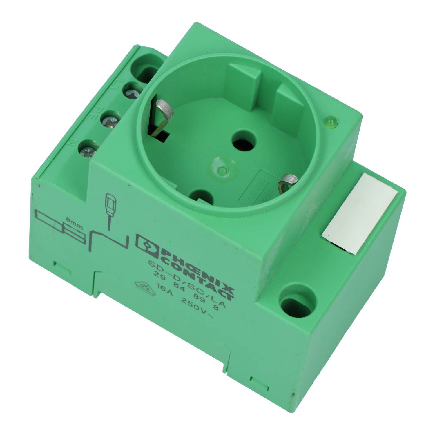 Receptical 240Vac 16A Din Rail