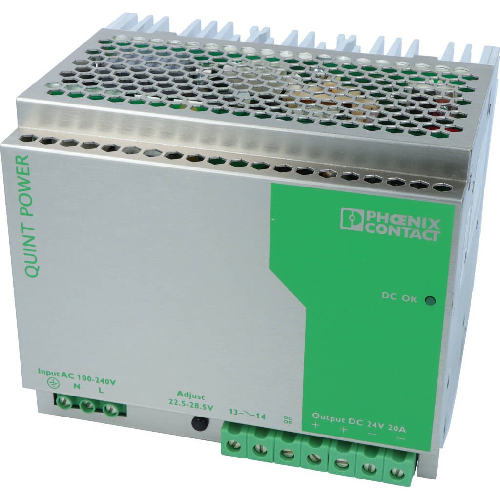 Power supply AC-DC 24V/20A@60C, 25A@40C (Refurb)