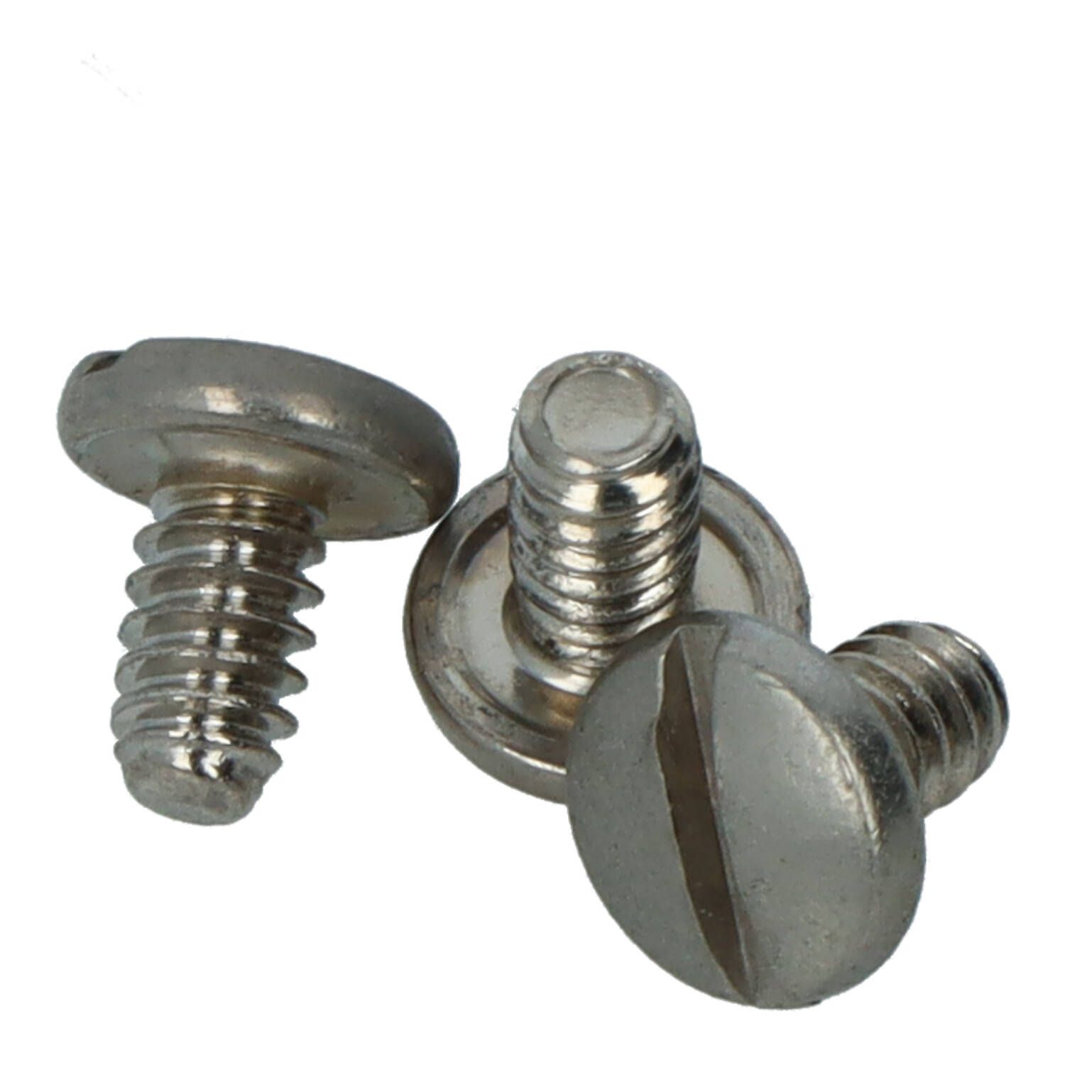 Screw # 6-32 x .234 PANSLT, Ø Head .281, SS (for Connection strips)