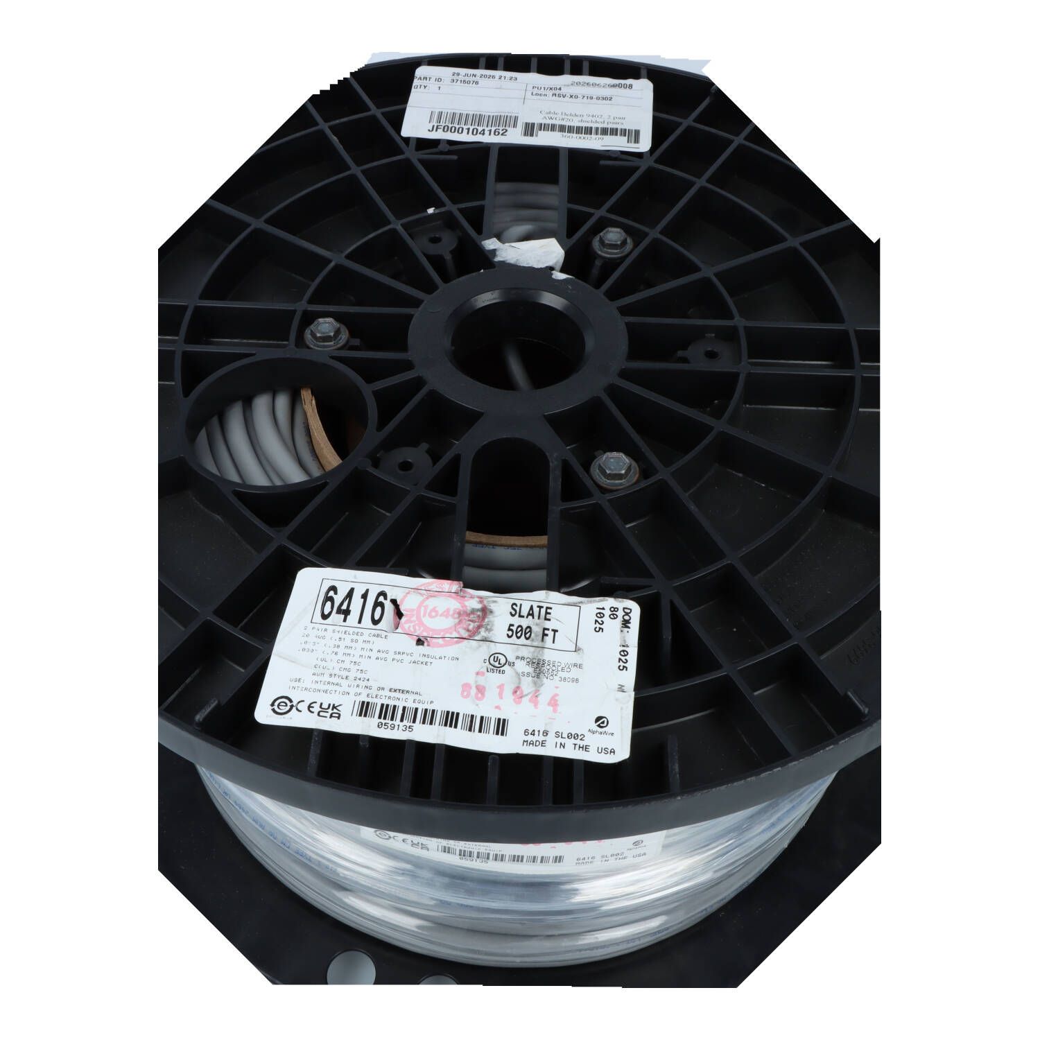 Cable Belden 9402, 2 pair AWG#20, shielded pairs