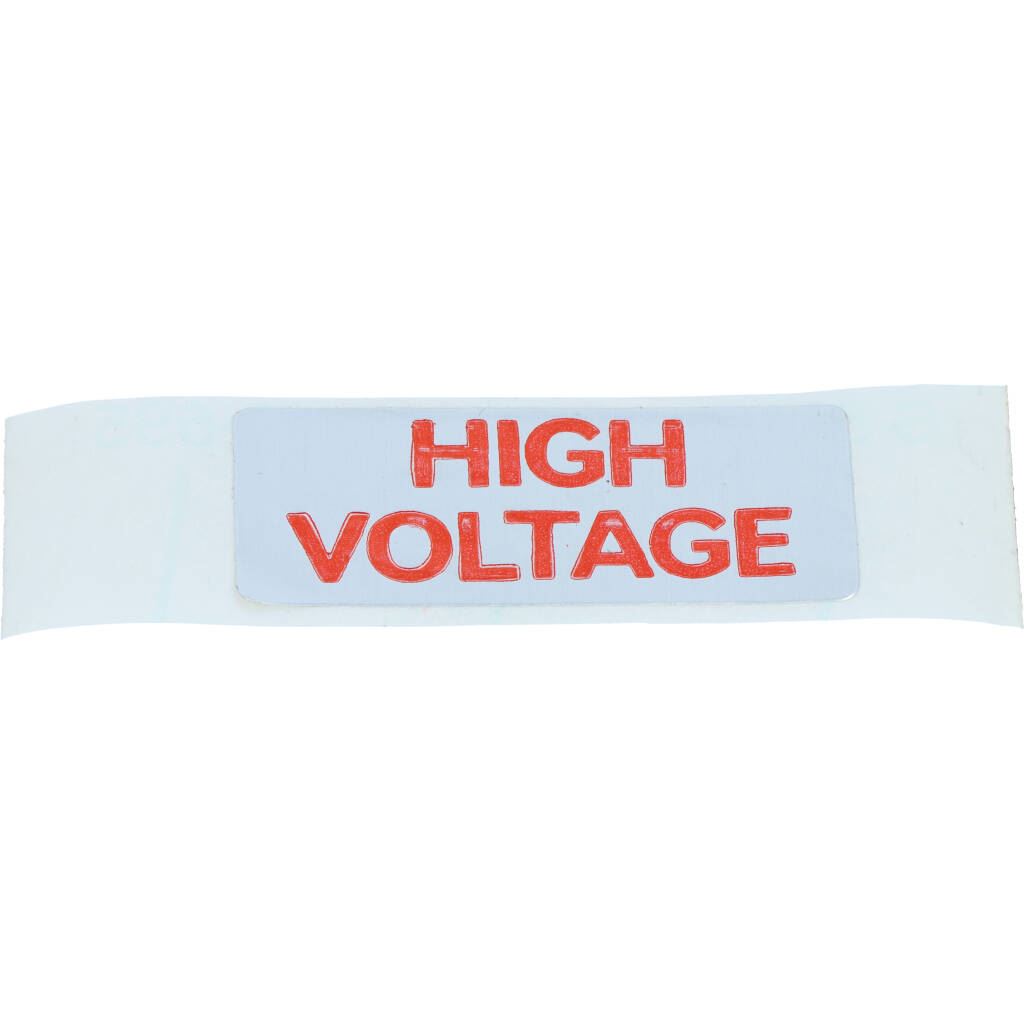 Label " HIGH VOLTAGE "